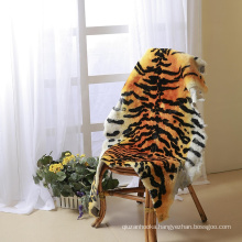Luxurly Imitate Tiger Sheepskin Rug Australian Sheepskin Pelts Fur Blanket Home Carpets For Bedroom Living Room Sofa
